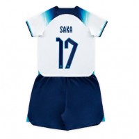 Engleska Bukayo Saka #17 Domaci Dres za djecu SP 2022 Kratak Rukav (+ Kratke hlače)
